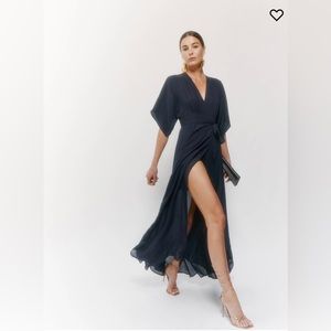 Reformation Winslow wrap maxi dress